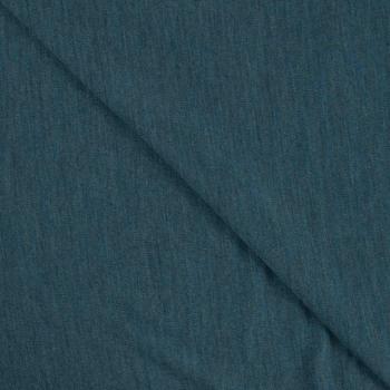 Merino Woll Jersey, Petrol Melange